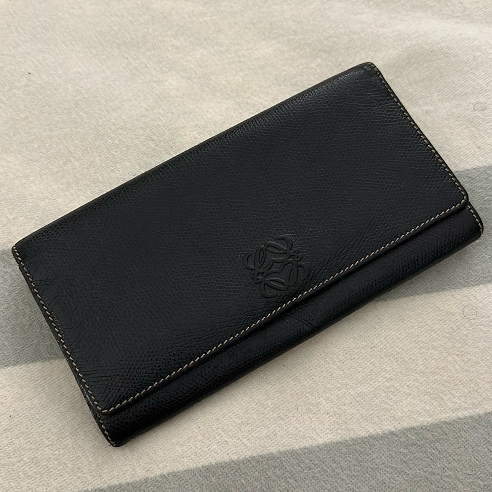 LOEWE Black Leather Wallet